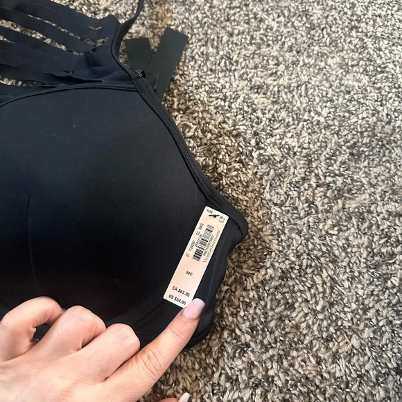 VS Archives Swim Sexy Tee High Neck Push Up Bikini Top - Picture 3 of 4